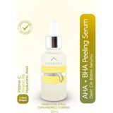 Lovecra AHA/BHA Peeling Serum Glycolic Acid Salicylic Acid Hyaluronic Acid Derin Cilt Bakım Serumu 30 ml - Şeffaf