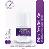 LOVECRA Doğal Erkek Deo Roll On 24 Saat Etkili Terleme Önleyici Ter Kokusuna Karşı Koruma Ferahlık 50 ml