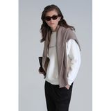 Loved Kadın Örme Sweatshirt Kırık Beyaz, Kırık Beyaz, L