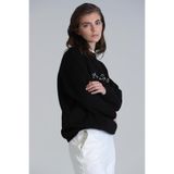 Loved Kadın Örme Sweatshirt L Siyah 8684195207349
