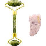 Lovely Bird Jade Roller Ve Kuvars Guasha Cilt Bakım Seti