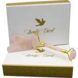 Lovely Bird Kuvars Roller Ve Kalp Şeklinde Gua Sha Taşı