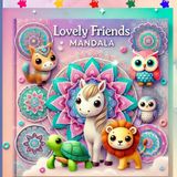 Lovely Friends Madala: A coloring book for adults and teenagers featuring super cute animal characters with a simple and easy-to-relax design.