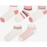 Lovely Ribbed 5li Patik Çorap - Pembe - Standart