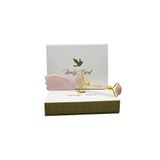 Lovelybird Kuvars Roller Guasha Cilt Masaj Kırışıklık giderici Anti-Aging doğal taş