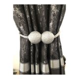 lovelyhome35 Gri Mıknatıslı Perde Toplayıcı (ADET) Braçol Gri