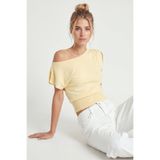 Lovelyİstanbul Kayık Yaka Bluz LUB0359 SARI