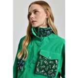 Lovelystore Tasarım Vintage Yeşil İp Detaylı Ceket