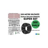 LoveMyGarden 200 Metre Deliksiz Damla Sulama Borusu ve Seti 16 mm Özellikleriyle Bahçeniz İçin İdeal