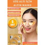 Lovendas Altın Maske Göz Altı Maskesi Özel 5 Adet