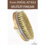 Lovendas Doğal At Kılı Fırçası % 100 - Selülit Fırçası Kuru Fırçalama