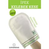 Lovendas Yerli Ipek Kelebek Kese - Hamam Kesesi Saf