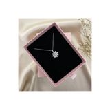 Lovera Jewellery 925 Ayar Gümüş Sertifikalı Beyaz Taşlı Papatya Çiçeği Kolye Kadın Zarif Minimal Gümüş Takı Sevgiliye Özel Gün Doğum Günü Hediyesi Günlük Şık Tasarım