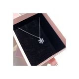 Lovera Jewellery 925 Ayar Gümüş Sertifikalı Kar Tanesi Kolye Kadın Zarif Minimal Gümüş Takı Sevgiliye Özel Gün Doğum Günü Hediyesi Günlük Şık Tasarım