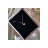 Lovera Jewellery 925 Ayar Gümüş Sertifikalı Rose Renk D Harfli Harf Kolye