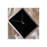 Lovera Jewellery 925 Ayar Gümüş Sertifikalı Rose Renk L Harfli Harf Kolye Kadın Zarif Minimal Gümüş Takı Sevgiliye Özel Gün Doğum Günü Hediyesi Günlük Şık Tasarım