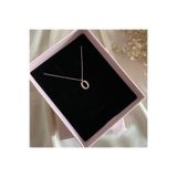 Lovera Jewellery 925 Ayar Gümüş Sertifikalı Rose Renk O Harfli Harf Kolye Kadın Zarif Minimal Gümüş Takı Sevgiliye Özel Gün Doğum Günü Hediyesi Günlük Şık Tasarım