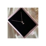 Lovera Jewellery 925 Ayar Gümüş Sertifikalı Rose Renk Z Harfli Harf Kolye
