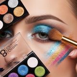 Lovesta Home 8 Renk Glitter Far Paleti - 2'li Set - çok renkli
