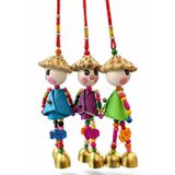 Lovesta Home Renkli Boncuklu Şapkalı Bebek Rüzgar Çanı