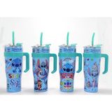Lovesta Home Sevimli Stitch Pipetli Termos & Suluk - Çok Renkli