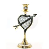 Lovesta Home Tekli Pirinç Sedefli Şamdan