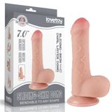 Lovetoy Çift Katmanlı Kayar Deri Damarlı 18.5 Cm Dildo Yapay Penis