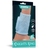 Lovetoy Drip Knights Titreşimli Penis Kılıfı Mavi