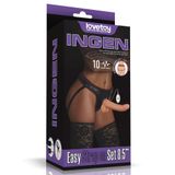Lovetoy Easy Kumandalı Titreşimli Strapon Set 21.5 Cm Dildo