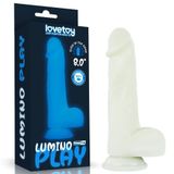 Lovetoy Lumino Play 21 Cm Karanlıkta Parlayan Silikon Dildo Fosforlu Yapay Penis