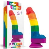 Lovetoy Prider 20.5 Cm Testisli Dildo Vantuzlu Yapay Penis
