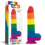 Lovetoy Prider 22.5 Cm Testisli Dildo Vantuzlu Yapay Penis
