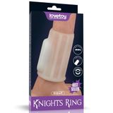 Lovetoy Ridge Knights Titreşimli Penis Kılıfı Beyaz