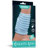 Lovetoy Spiral Knights Titreşimli Penis Kılıfı Beyaz
