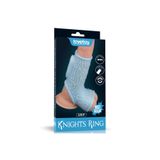 Lovetoy Vibrating Drip Knights Ring With Scrotum Sleeve (Blue) Titreşimli Penis Halkası