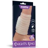 Lovetoy Wave Knights Titreşimli Penis Kılıfı Beyaz