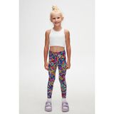 Lovetti Abstract Leopard Kız Çocuk Yazlık Desenli Tayt - 2 Yaş