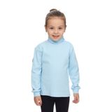 Lovetti Bebek Mavisi Basic Kız Çocuk Çıtçıtlı Tam Balıkçı Yaka Şardonlu Kışlık Uzun Kollu Tişört