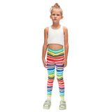 Lovetti, Çizgili Kız Çocuk Taytı, DESENLİ, 8 Yaş, Handdrawn Stripe Tayt, 8683032784425.0