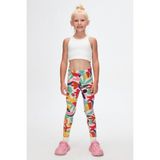 Lovetti Cutouts Foliage Kız Çocuk Yazlık Desenli Tayt - 9 Yaş