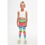 Lovetti Handdrawn Stripe Kız Çocuk Desenli Yazlık Tayt - 2 Yaş