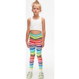 Lovetti Handdrawn Stripe Kız Çocuk Desenli Yazlık Tayt