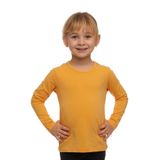 LOVETTI Kavun Sarı Basic Mevsimlik Likralı Uzun Kollu Kız Çocuk Tişört