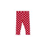LOVETTI Kırmızı Polka-dot Kız Çocuk Desenl Diz Altı Tayt Kapri