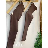 Lovetti Kız Çocuk 13-16 Yaş Şardonlu Tayt Kahverengi