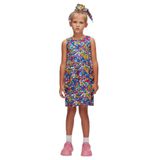 Lovetti Kız Çocuk Abstract Leopard Desen Kolsuz Elbise DESENLİ 2 Yaş