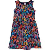 Lovetti Kız Çocuk Brave & Happy Desen Kolsuz Elbise - 6 Yaş - Desenli