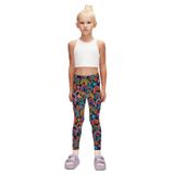 Lovetti Kız Çocuk Brave & Happy Desen Tayt - Desenli - 12 Yaş