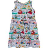 Lovetti Kız Çocuk Cartoon Network Desen Kolsuz Elbise - 7 Yaş - Desenli