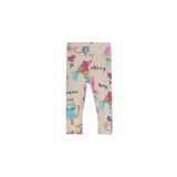 Lovetti Kız Çocuk Chirping Animals Desen Kapri - Bej - 8 Yaş